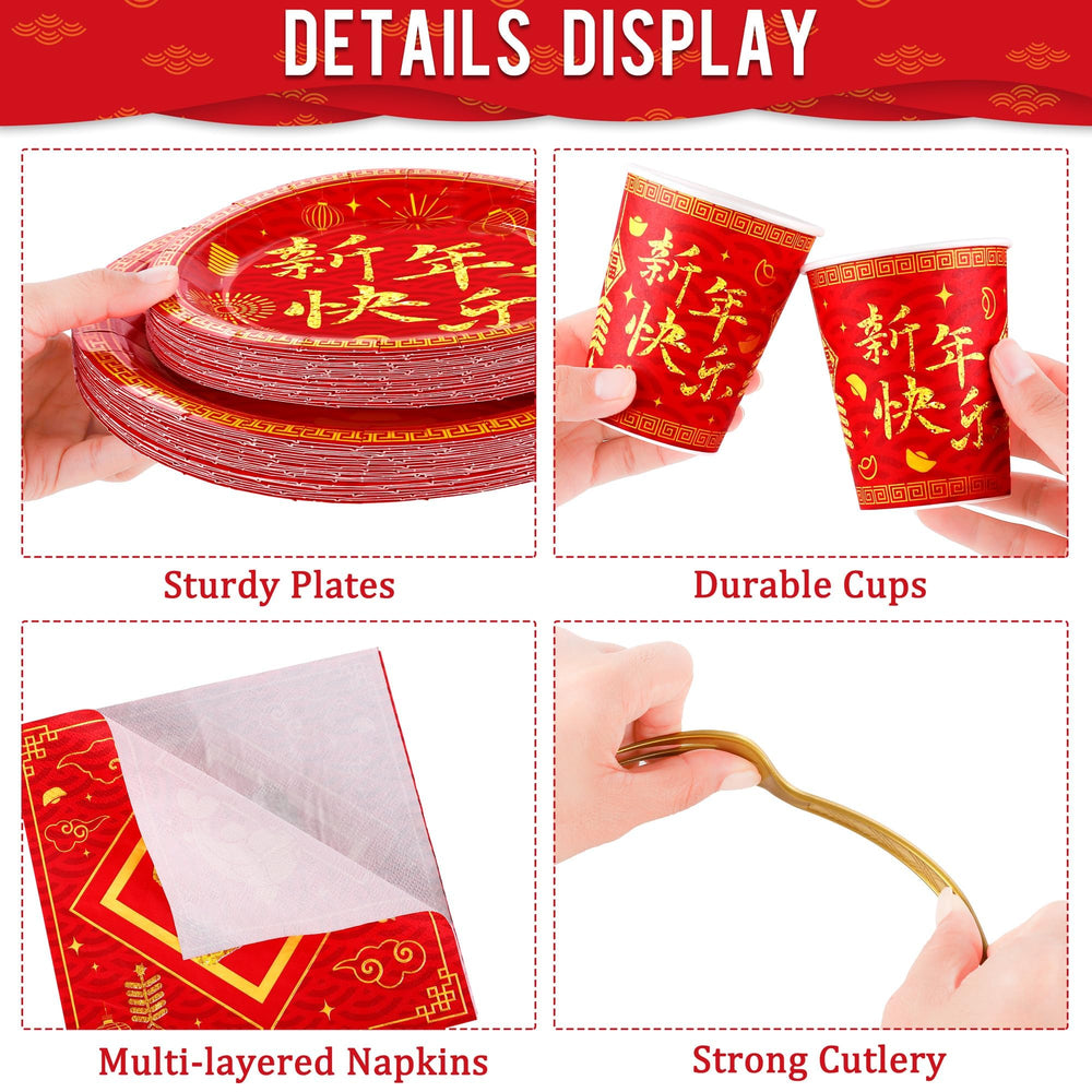 Durony 7-inch plates featuring traditional designs for varied courses