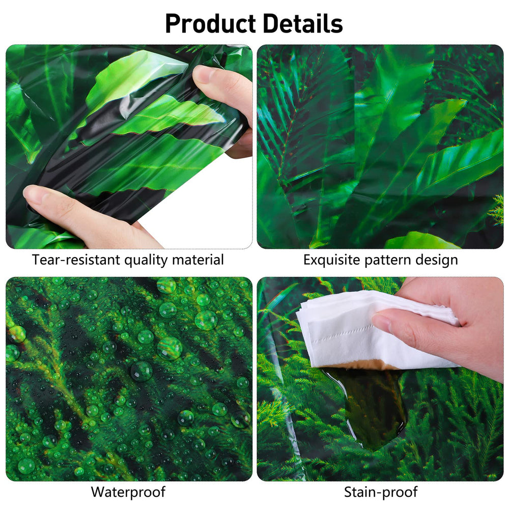 durony safari jungle table cover reusable and easy to clean after parties