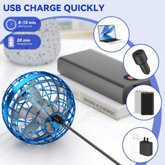 Dusfan Flying Orb Ball portable for easy indoor and outdoor sessions.