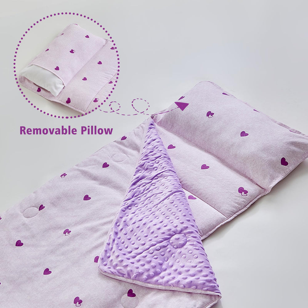 DuShow Soft microfiber fabric used on the nap mat for lasting softness.