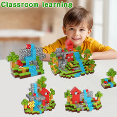 DUSH PACE blocks are compatible with major magnet brands for expandable play.