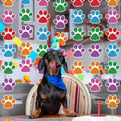 Duraaamo baby shower paw print decorations for ceilings, walls, or doors.