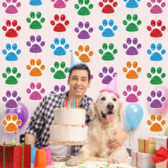 Duraaamo birthday paw-decor banner enhances party atmosphere with minimal setup.