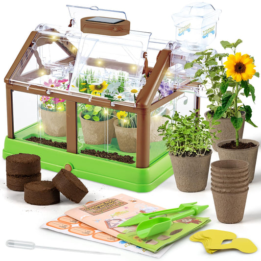DUYOYU Kids Growing Kit assembly shows easy setup for young gardeners