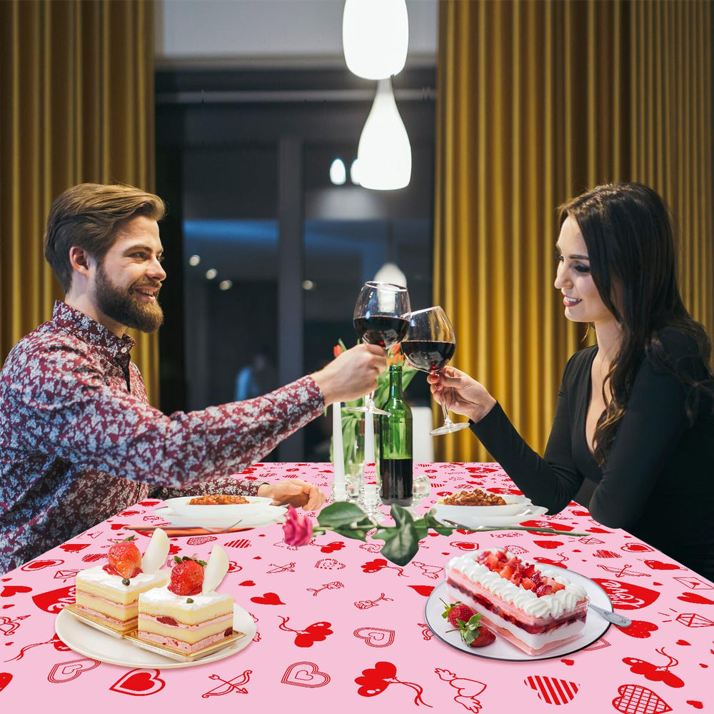 Dvaorc wedding and anniversary tablecloth adds a charming table accent.