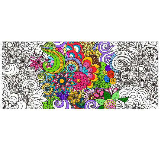 Dvbonike jumbo mandala poster for group coloring in classrooms.