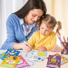 Dvbonike non-toxic paper with double-sided printing ensures safe, mess-free coloring.