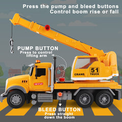Dwi Dowellin crane arm extends for dynamic construction play.