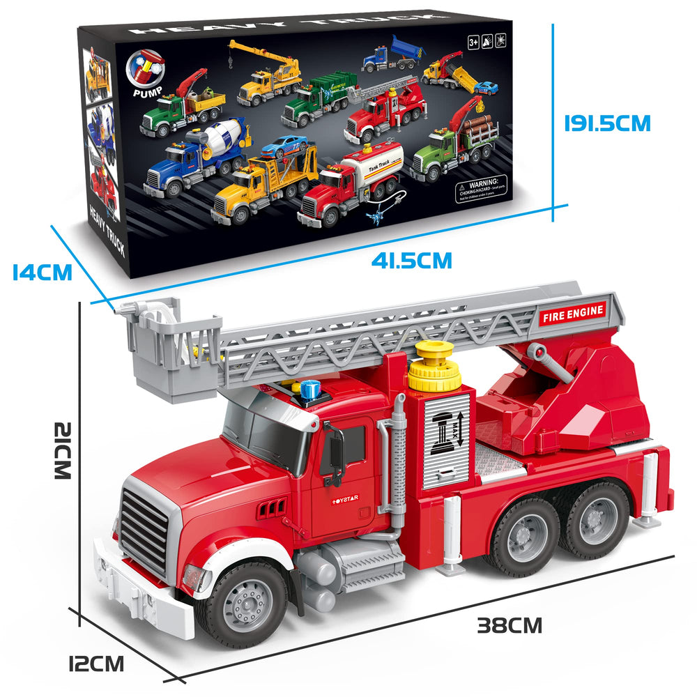 Dwi Dowellin fire truck three-button top controls for immersive action.