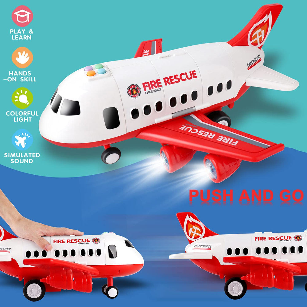 Dwi Dowellin fire truck collection and helicopter enable dynamic role-play.