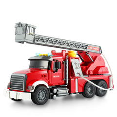 Dwi Dowellin fire truck shoots water up to 10 feet for engaging pretend play.