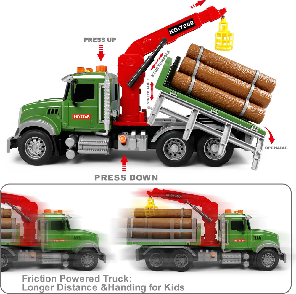 Dwi Dowellin friction-powered truck in motion for hands-on fun