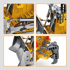 Dwi Dowellin RC Bulldozer ripper in action on terrain