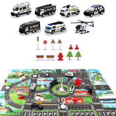 Dwi Dowellin 11-piece road signs set teaches traffic awareness through play
