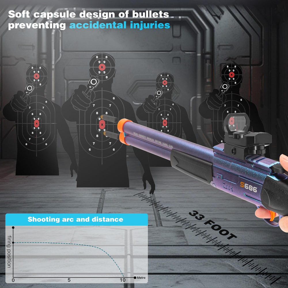 DWMTGS green dot scope enhances aiming practice during playtime.