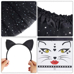 Dxhycc cat face sticker—quick face transformation for costumes