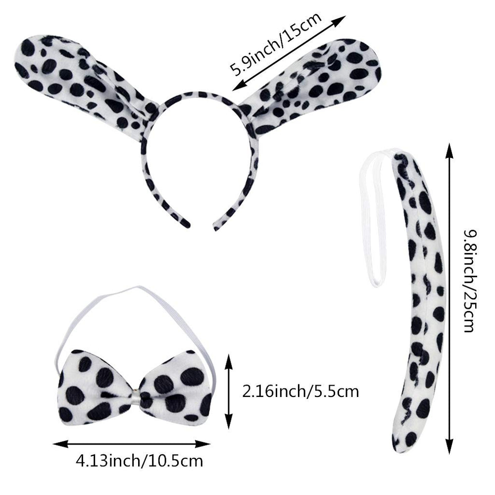 Dxhycc Dalmatian bowtie completes adorable pet-inspired cosplay outfits.