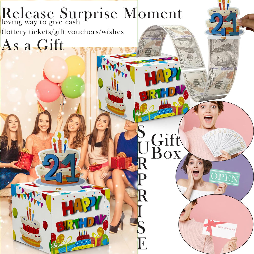 Dxlang Pull Out Card Box demonstrating the interactive reveal