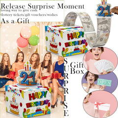 Dxlang Pull Out Card Box demonstrating the interactive reveal