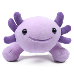DYBFONO Axolotl plush side view, versatile decor for sofa or desk.