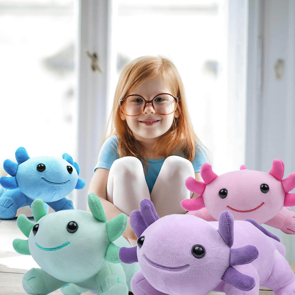 DYBFONO Axolotl Plush Toy travel companion for car journeys