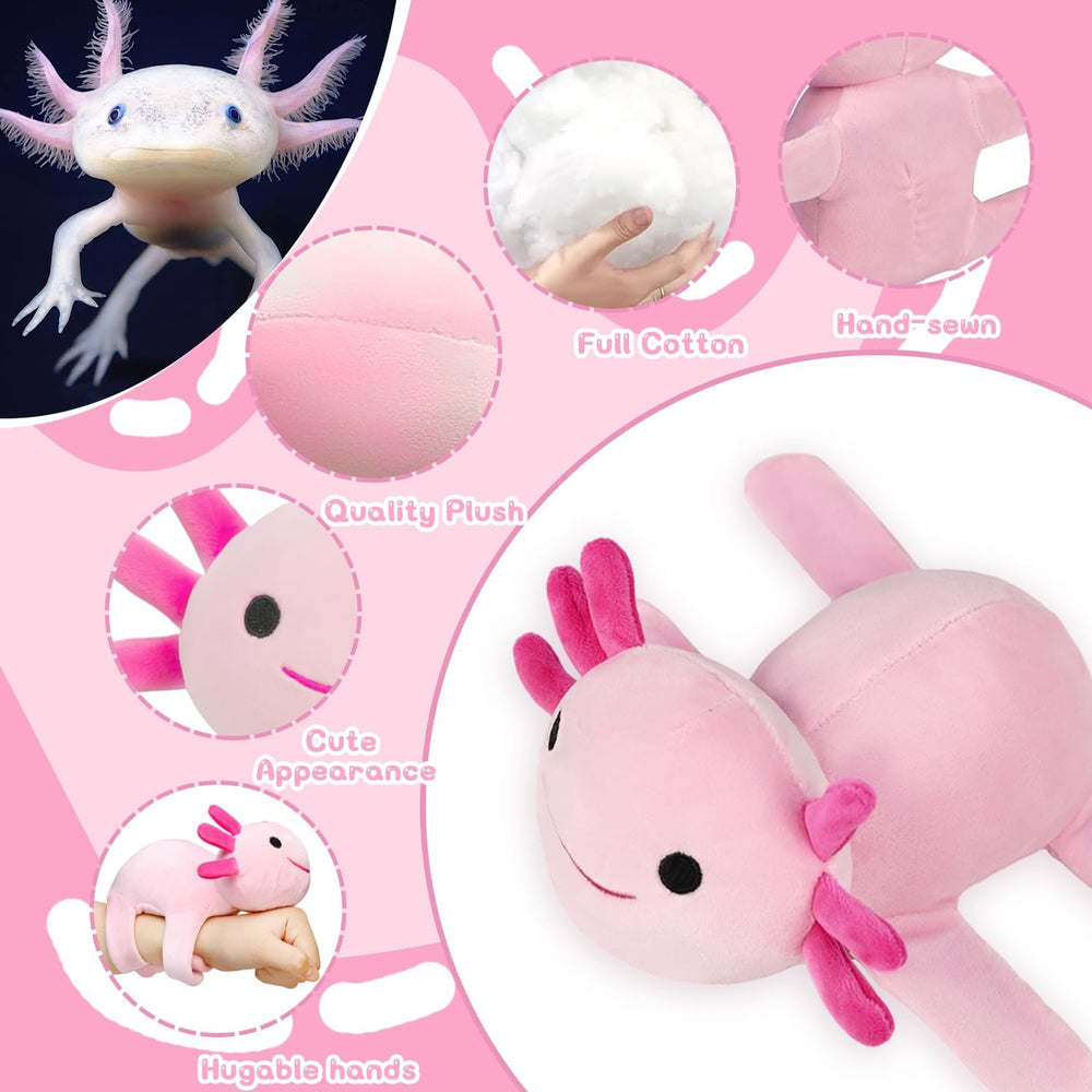 DYBFONO Axolotl plush soft fabric for gentle hugs and wear
