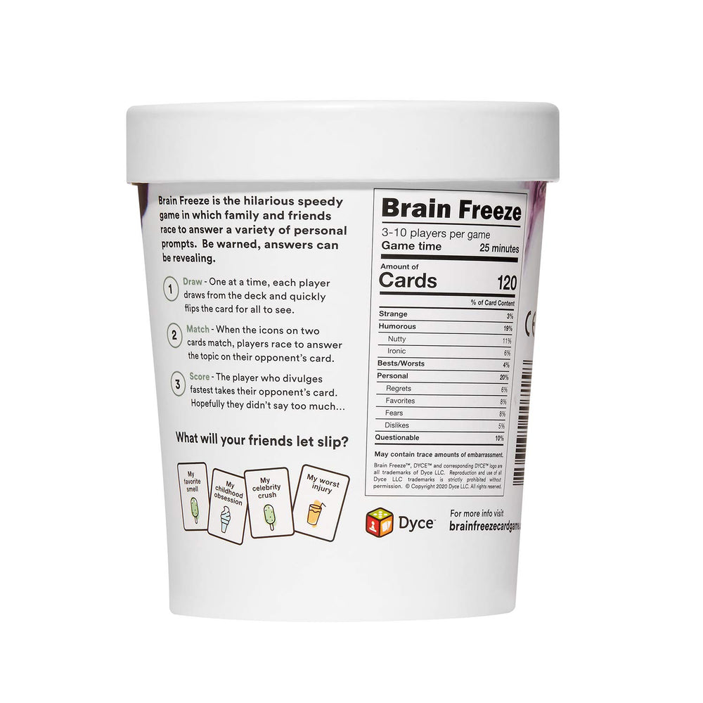 DYCE Brain Freeze stocking stuffer idea adds playful energy to holidays.