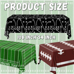 Dydamud football tablecloth design B adds lively field motif for game day decor.