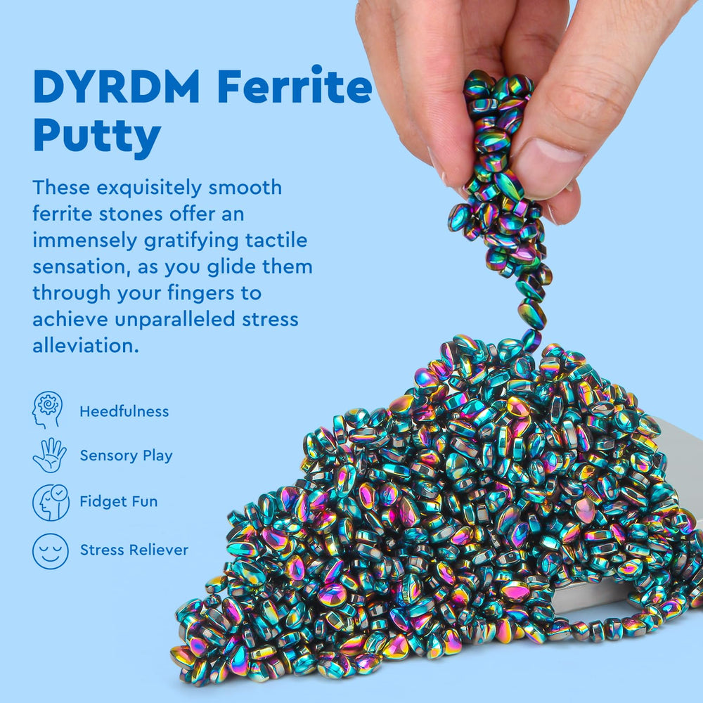 DYRDM ferrite putty sensory texture closeup for tactile exploration