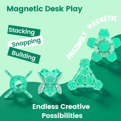 DYRDM connecting pieces demonstrating smooth, strong alignment for satisfying stacking.