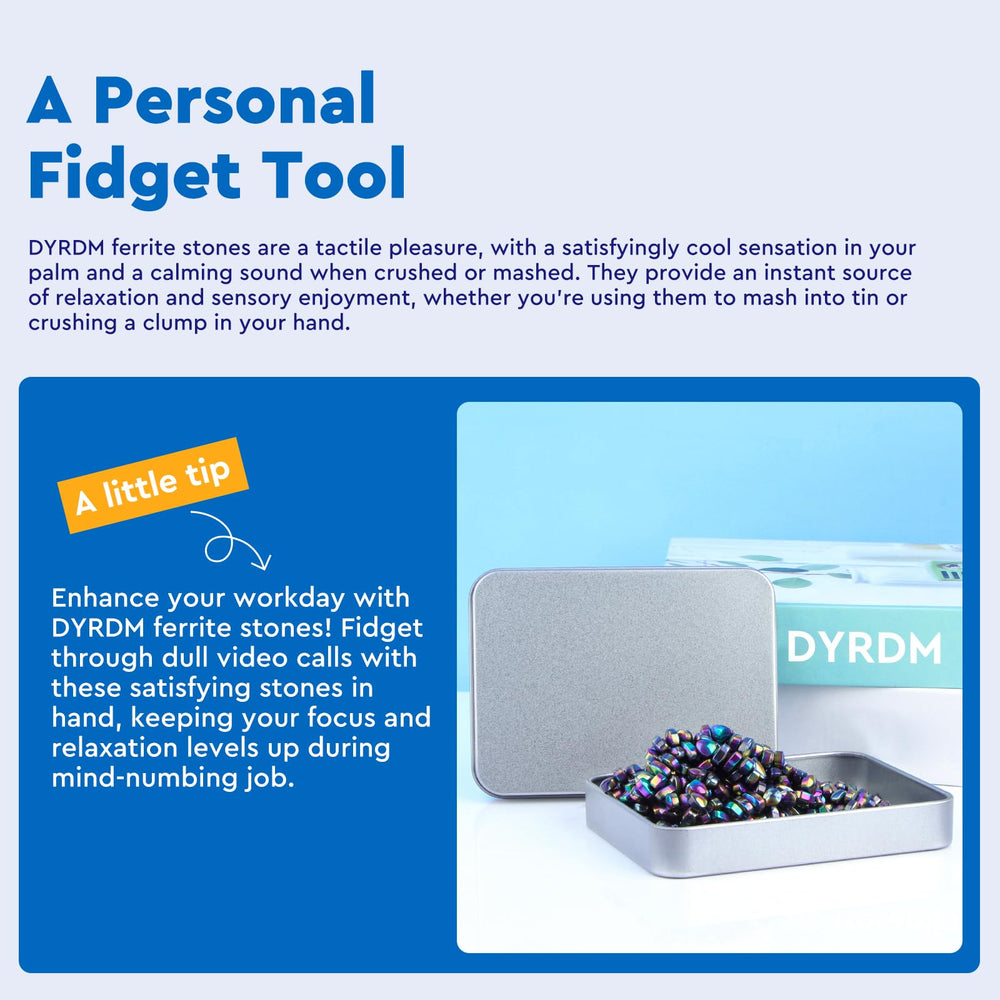 DYRDM ferrite putty action demonstrating quiet stress-relief moments.