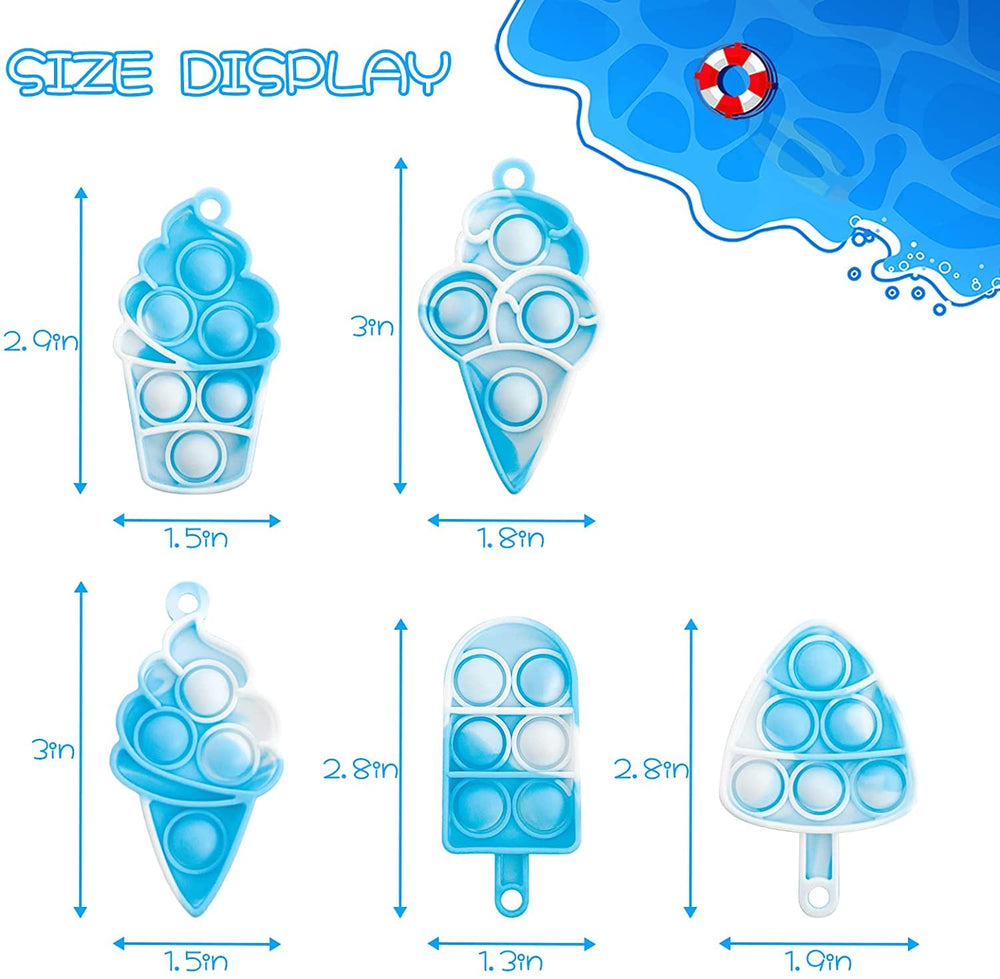 DZLUSJ Ice Cream Pop Keychain—durable BPA-free material for safe daily use