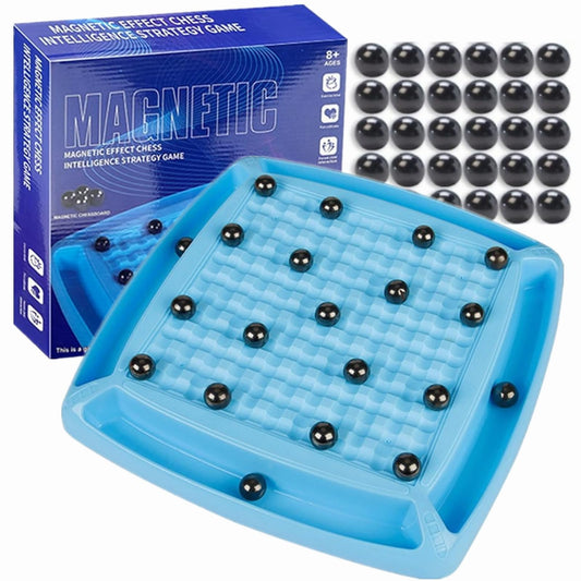DZX magnetic chess board with smooth ABS surface for seamless tabletop play.