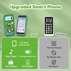 E teacher Kids Smartphone green in use by child for active learning