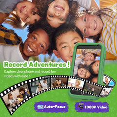 E teacher Kids Smartphone green screen closeup with bright display for interactive content