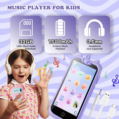 E teacher Kids Toys Phone screen demo highlighting educational apps and puzzle games.