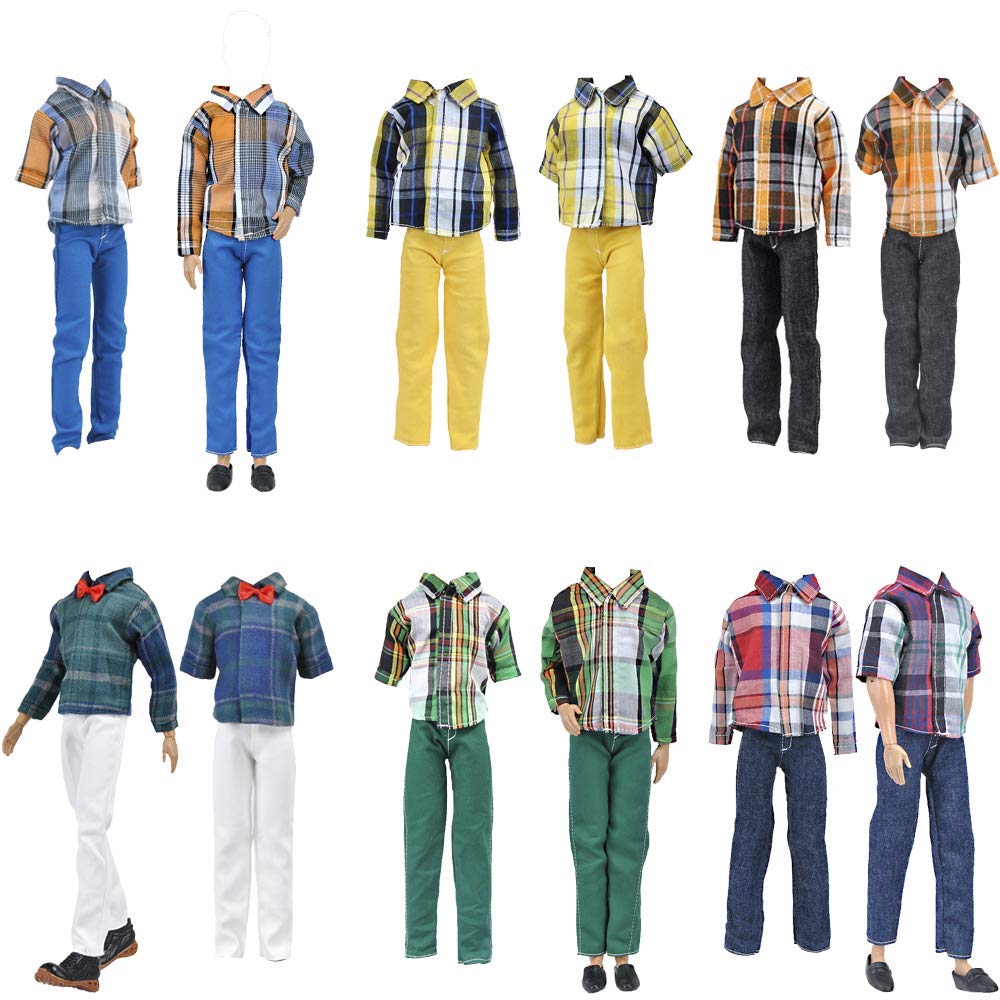 E-TING 12-inch boy doll camouflage uniform for imaginative play