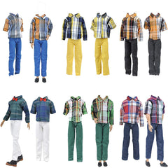 E-TING 12-inch boy doll camouflage uniform for imaginative play