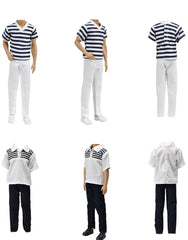 E-TING casual shirt and pants set for easy dressing on 12-inch doll