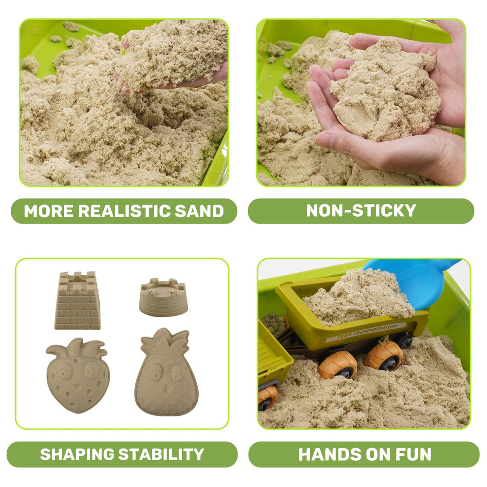 Eaciilee 2.2lb magic sand delivers mess-free indoor outdoor fun