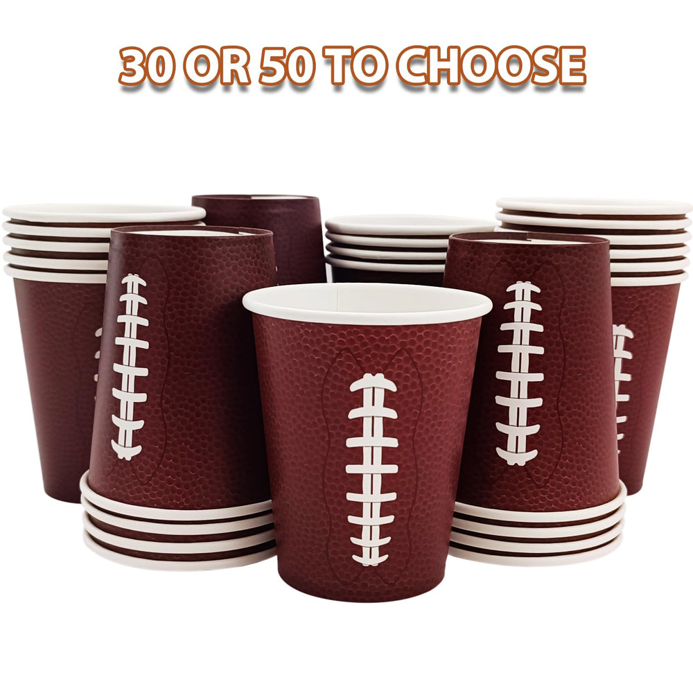 EaciTown football-pattern disposable cups for birthdays and gatherings