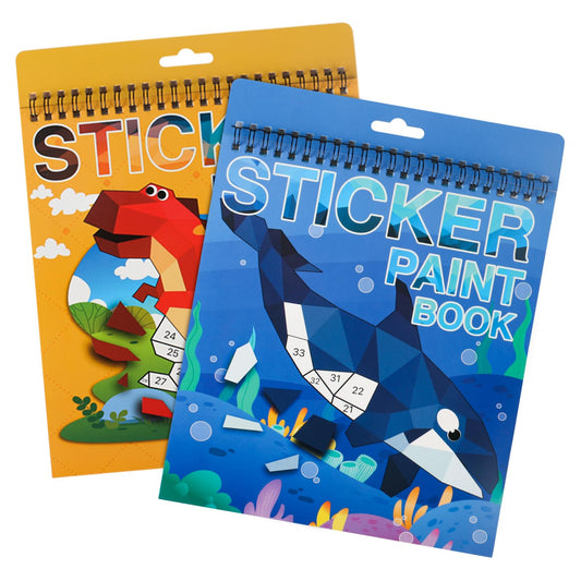 AEAHALY dinosaur sticker book cover for engaging, mess-free art