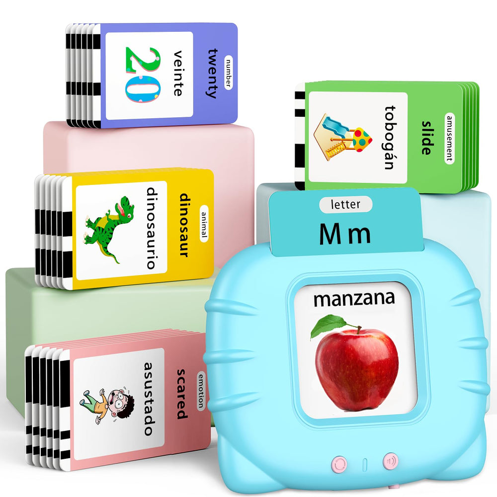 Eaever talking flash cards featuring 520 bilingual sight words to boost language learning.