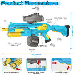 EagleGrove Water Gun external bottle compatibility for longer battles