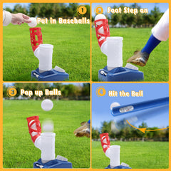 EagleStone six baseballs included ensures ongoing batting practice.