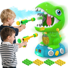 EagleStone dinosaur shooting toy with light and sound enhances immersive play indoors.