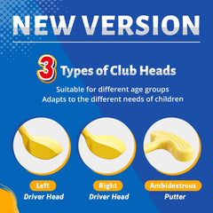 EagleStone golf club set with left and right heads for versatile play.