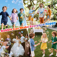 EagleStone LED lights brighten bubbles for magical scenes.