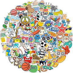 EAPHANT water bottle stickers 100pc vivid vinyl for kid-friendly bottle decoration
