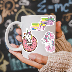 EAPHANT Unicorns stickers on laptops, water-resistant and vibrant.
